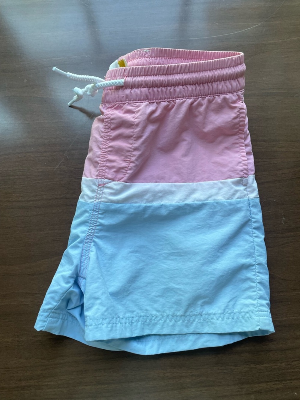 TBBC Kids Colorblock Pink and Light Blue Swim Shorts